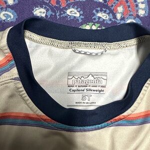 Patagonia Kids' Capilene Silkweight Striped Tee
